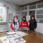 凱琳和同學們一起工作---推展閱讀教育