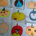 五年忠班"L2單字+Halloween南瓜燈^~^"