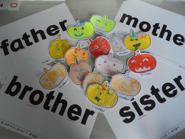 三年級L2單字:father,mother,brother,sister^~^