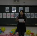 主任為參賽小朋友們講評及鼓勵打氣,並勉勵小朋友們充實演說內容