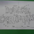 自製的Christmas著色學習單^~^
