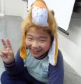 這獅子頭套特別吧~文辰剛好叫"Leo"^0^