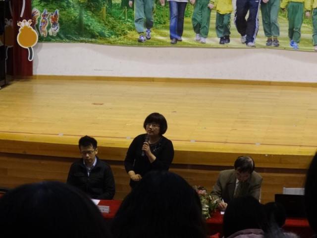小教科林淑芬課長說明補救教學之重要性