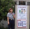 平鎮分局警官向全校老師及同學宣導友善校園