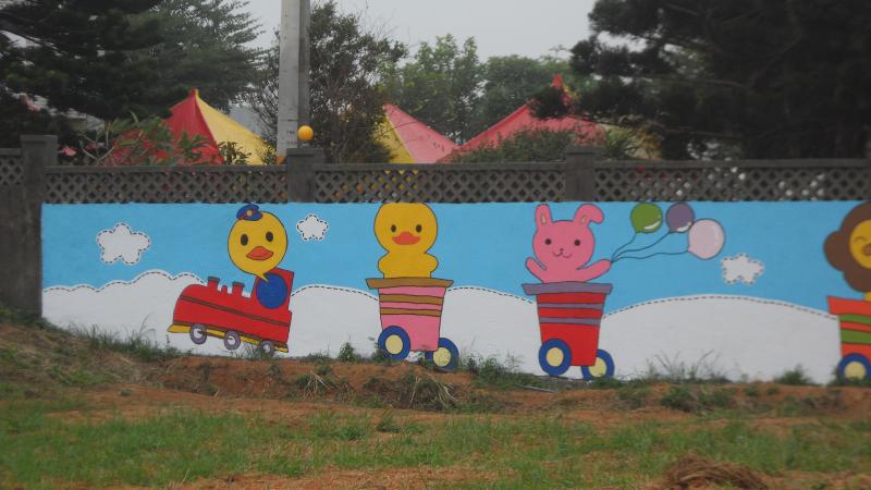 "The Rubber Duck wall" at Shawn kindergarden~