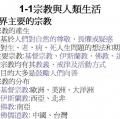六忠-社會1-1宗教與人類生活 -重點講義A03