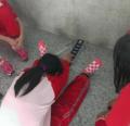 五忠女坐姿體前彎測驗1