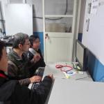 資訊輔導團黃子彥主任、邱明義組長、周重義主任（左起）
