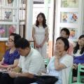 特教訪視---孟教授、鄭校長、陳輔導員及主任觀看教學演示