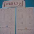 舊生四年級升五年級編班前名冊張貼教務處公佈欄
