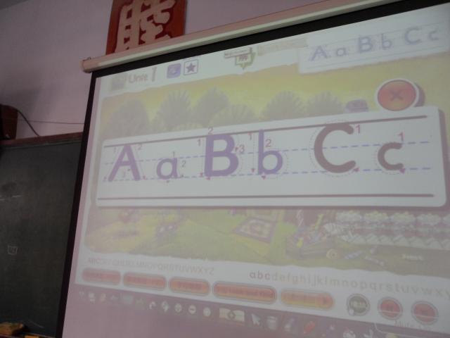 先來複習字母A.B.C的字型^^